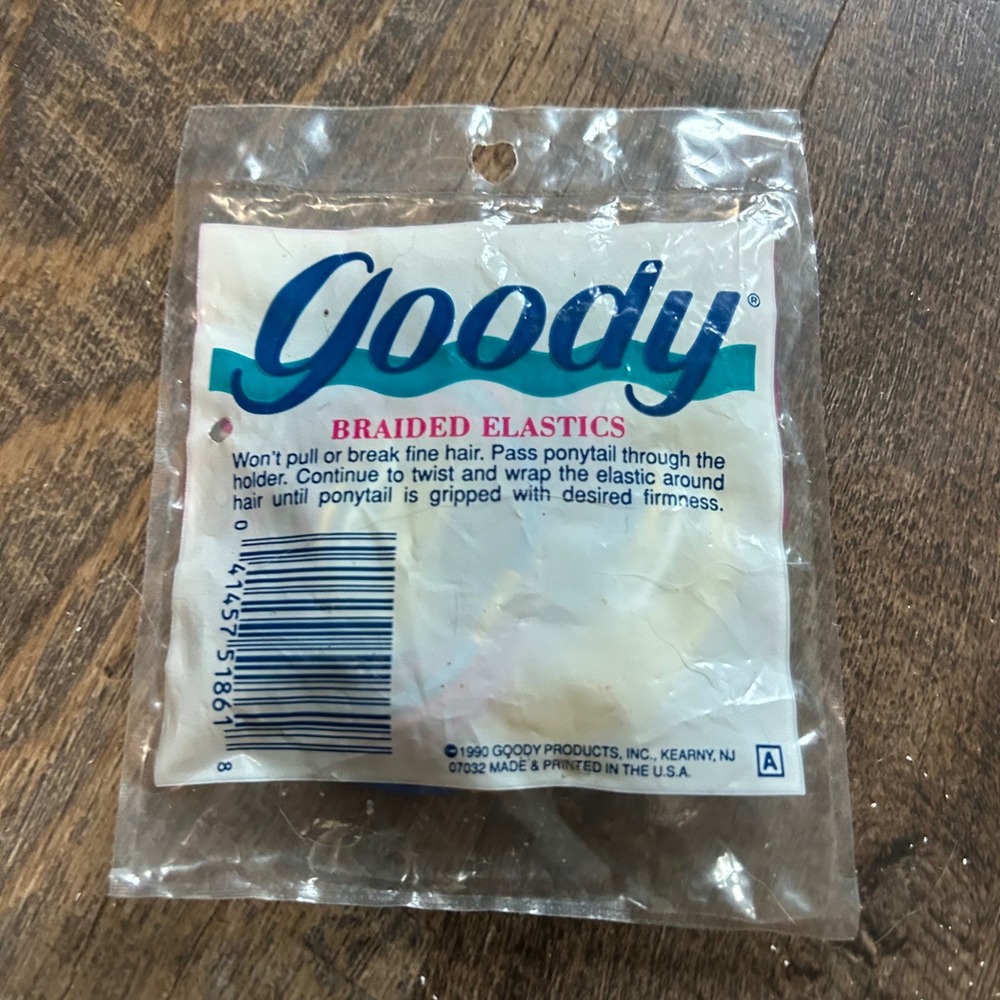 Vintage 1990 Goody Braided Elastics Hair Ties 24 Count Multi Color USA 5675 NEW - Picture 3 of 5